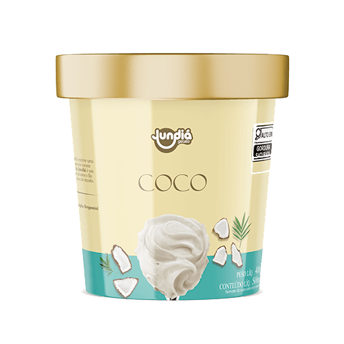 Sorvete Coco Jundia Pt 500Ml