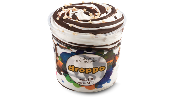 SORVETE GEMELLI 1,8L DROPPO COOKIE CREME