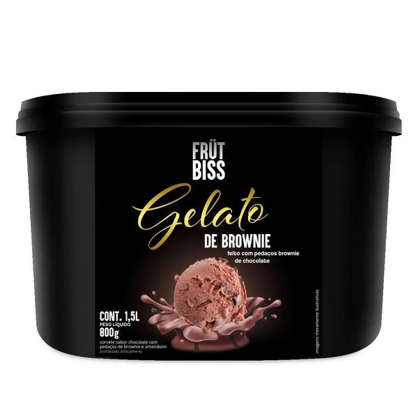 SORVETE GELATO FRUT BISS 1,5L BROWNIE