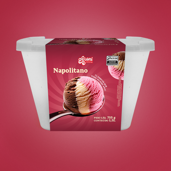 SORVETE GELONI 1 5LT NAPOLITANO