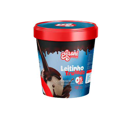 SORVETE GELONI 800ML ZERO LEITINHO TRUFADO