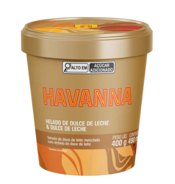 SORVETE HAVANNA 490ML HAVANNA 1 490ml DOCE DE LEITE