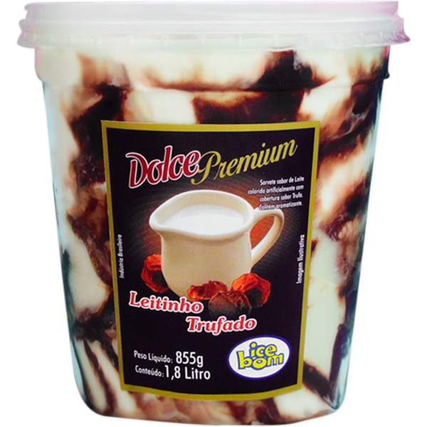 SORVETE ICEBOM DOLCE PREMIUM LEITINHO TRUFADO 1,8L