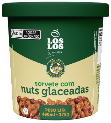 SORVETE COM NUTTY BAVARIAN 150ML LOS LOS