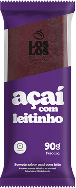 SORV LOS LOS 90G PALETA ACAI/LEITI.