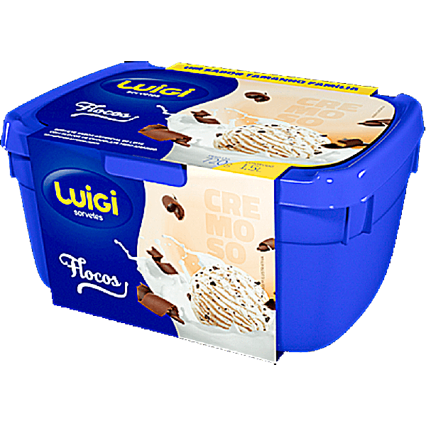 SORVETE LUIGI FLOCOS 1,5L