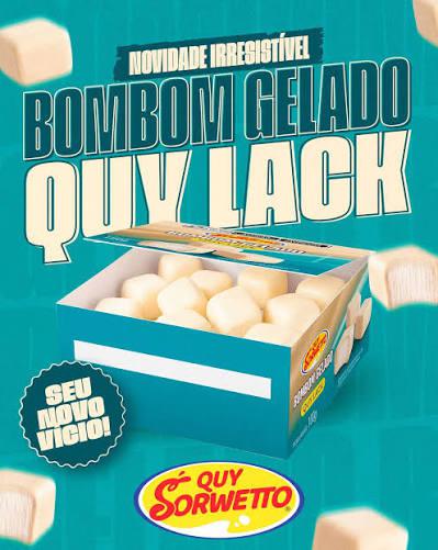SORVETE QUY SORWETTO MINE BOMBOM 100G QUY LACK