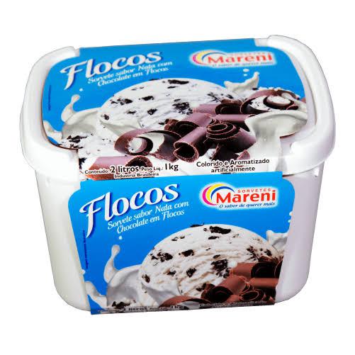 SORVETE MARENI FLOCOS PT 2L