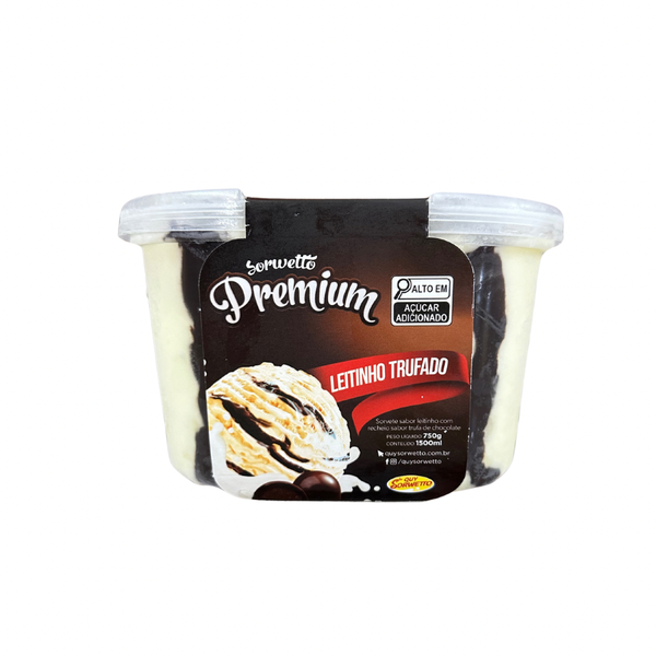 SORVETE QUY SORWETTO 1.5L LEITINHO TRUFADO