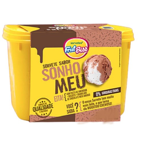 SORVETE FRUT BISS 1L SONHO MEU ZERO
