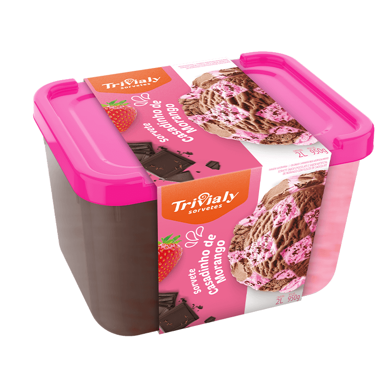 SORVETE TRIVIALY 2L CASADINHO MORANGO