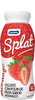 IOGURTE LARISOL SPLAT MORANGO GF 180G