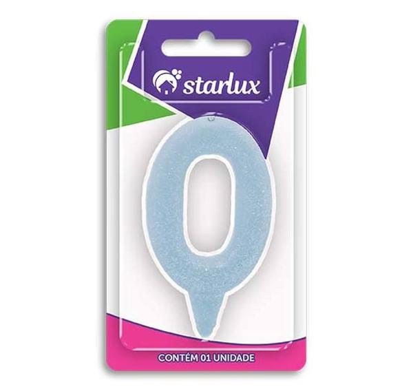 VELA ANIVERSARIO STARLUX AZUL Nº0