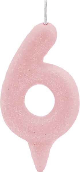 VELA ANIVERSARIO STARLUX ROSA Nº6