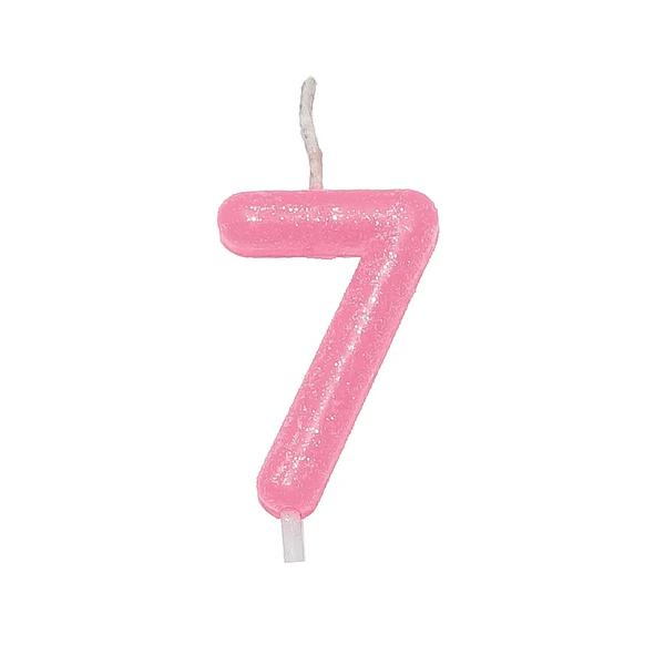 VELA ANIVERSARIO STARLUX ROSA Nº7