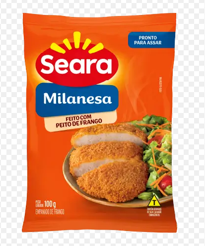 MILANESA SEARA FRANGO AIR FRYER 100G