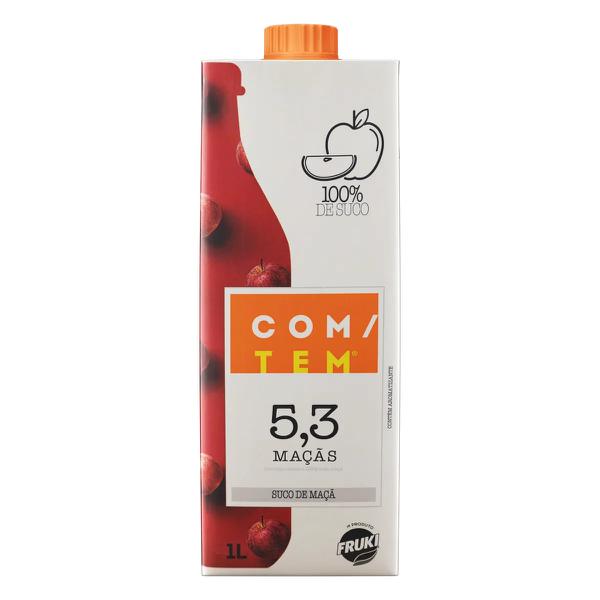 SUCO COM/TEM UVA E MACA CARTONADO 1L