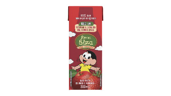 SUCO DONA ELZA 200ML MAÇÃ/MORANGO