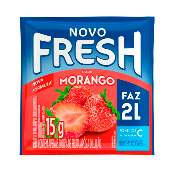 SUCO EM PO FRESH MORANGO 15GR