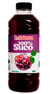 SUCO 100  IMBIARA GF 900ml UVA C/ MACA