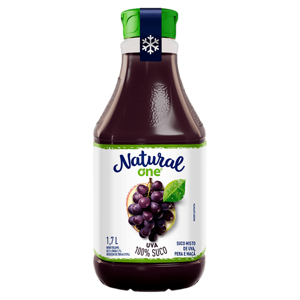 Suco 100% Integral 1,7L Uva e Maça Refrigerado Natural One