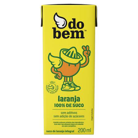 SUCO DO BEM LARANJA INTEGRAL TP 200ML