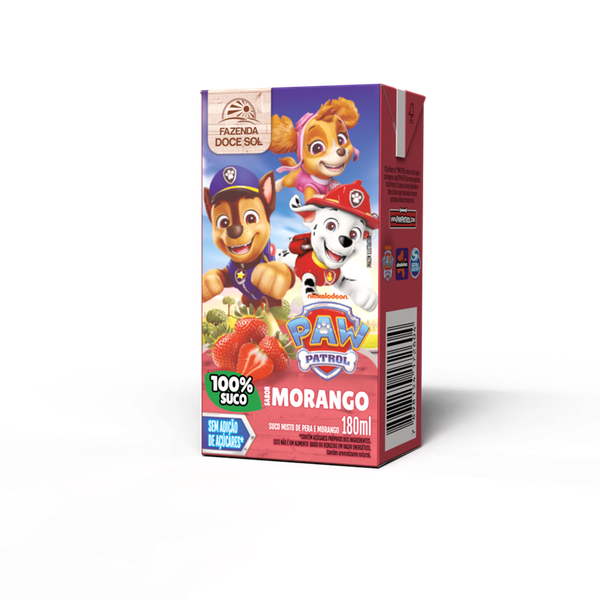 SUCO PATRULHA CANINA 180ML MORANGO