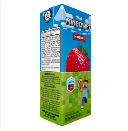 NECTAR TIAL 200ML MORANGO MINECRAFT