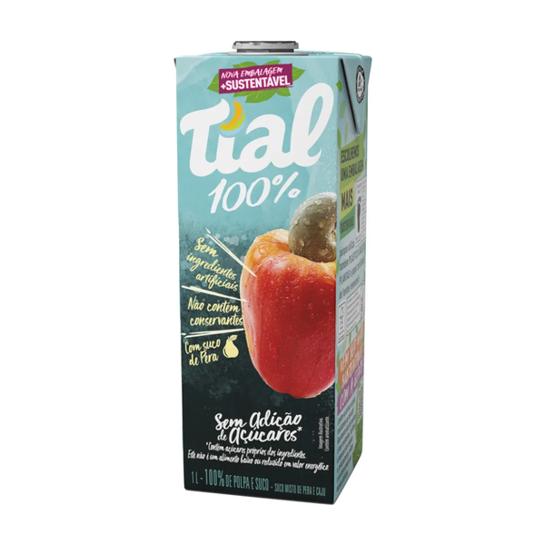 Suco Tial Integral Mix Caju com Pera TP 1L