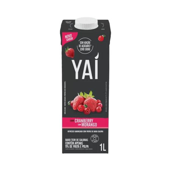 SUCO YAI 1L CRANBERRY C/MORANGO ZERO