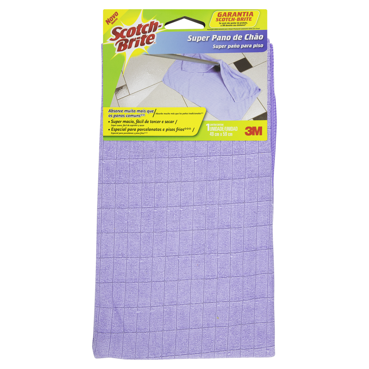 PANO SCOTT BRITE CHAO ROXO