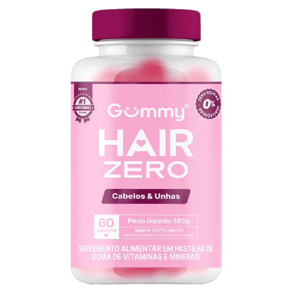 SUPLEMENTO ALIMENTAR GUMMY HAIR ZR 180G TUTTI FRUTTI