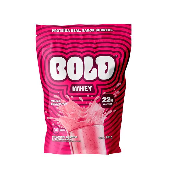 WHEY BOLD MOUSSE MORANGO 900G