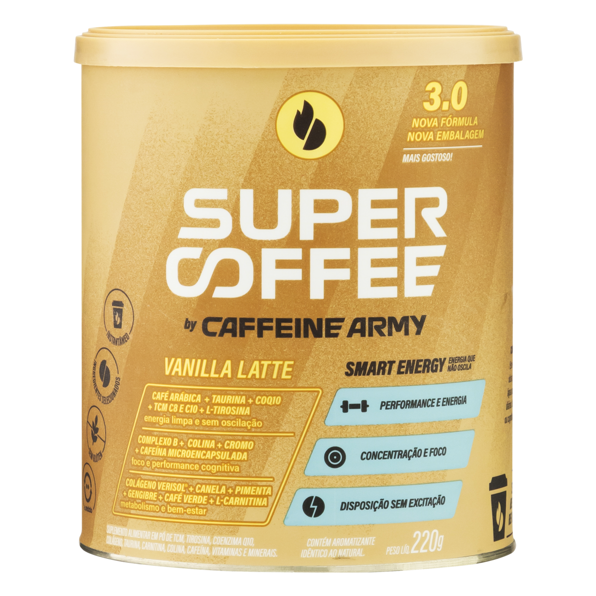 SUPERCOFFEE 220 g SMART ENERGY VALNILLA LATTE