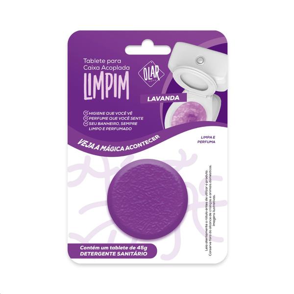 TABLETE CAIXA ACOPLADA LIMPIM LAVANDA 45G UNIDADE