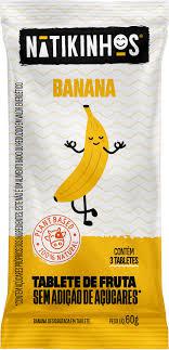 TABLETE FRUTA NATIKINHOS 60G BANANA