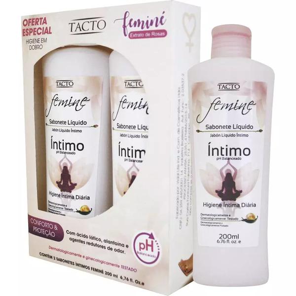SAB INT TACTO 200ML C/2 FEMINE