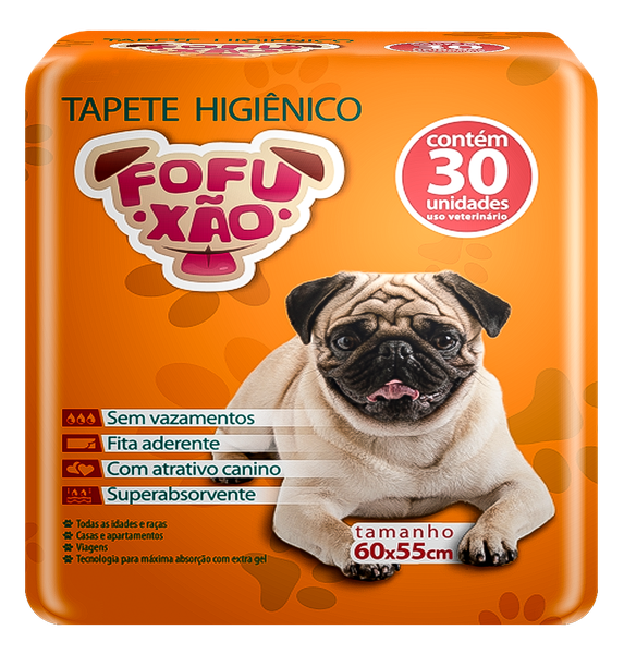 TAPETE HIGIENICO FOFUXAO 30UNIDADES