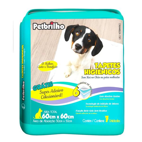 TAPETES HIGIÊNICOS PETBRILHO 7UN