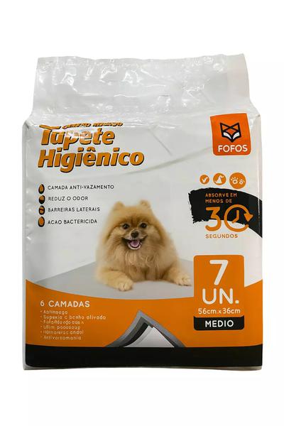 TAPETE HIGIENICO FOFOS P/CAO 7UN 56X56