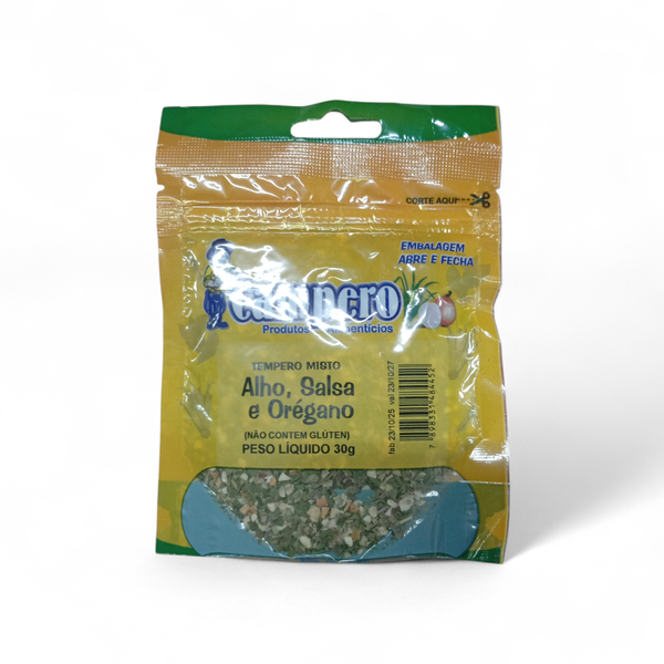 TEMP ALHO SALSA E OREGANO CAMPEIRO 30G