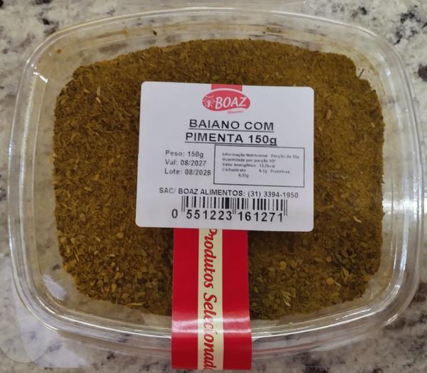 TEMP BAIANO C/PIMENTA 150G BOAZ ALIMENTOS