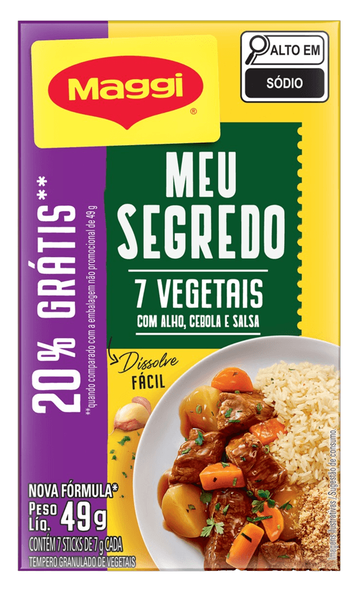 TEMP MAGGI MEU/SEGREDO 7 VEG 20%DESC 49G