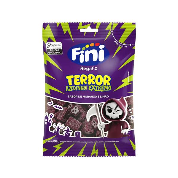 GOMAS FINI TERROR MORANGO E LIMÃO AZED EXTREMO 80G