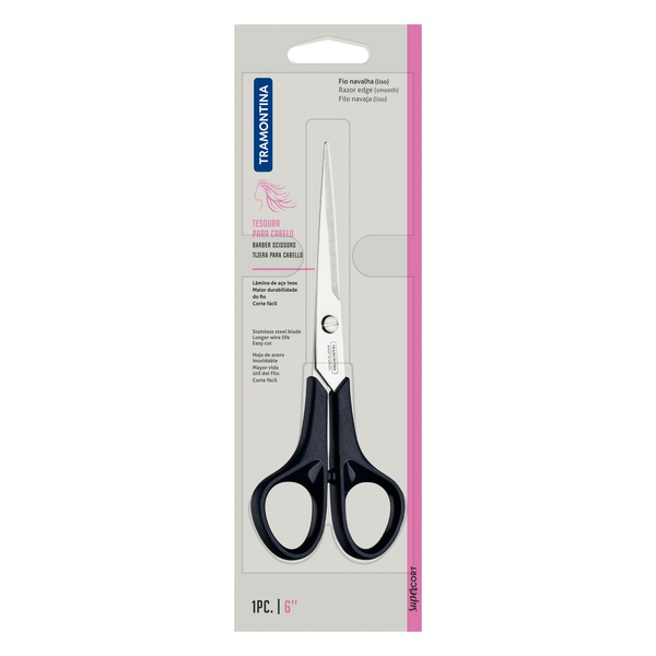 TESOURA PARA CABELO 6 SUPERCORT ONIX - L