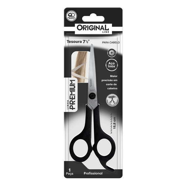 TESOURA 7 1/2 PREMIUM P CABELO INOX