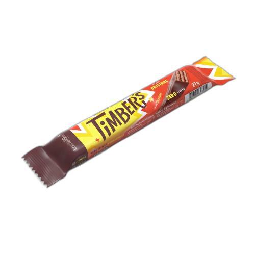 Choc. Timbers Wafer Zero 27grs Choc Ao Leite