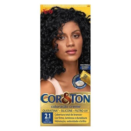 TINT COR&TON KIT 2.1 PRETO JABUTICABA