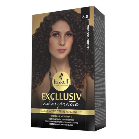 KIT COLORAÇÃO HASKEL PRATIC 6.0 LOURO ESCURO