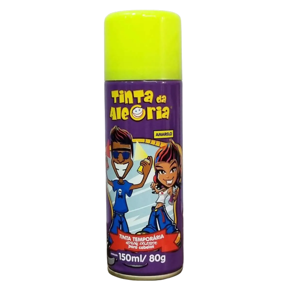 TINTA SPRAY DA ALEGRIA AMARELO 150ML-80G
